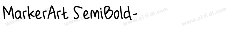 MarkerArt SemiBold字体转换